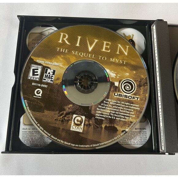 MYST 10th Anniversary DVD Edition 3-Disc Set RIVEN EXILE Ubisoft Cyan Worlds - Picture 10 of 16